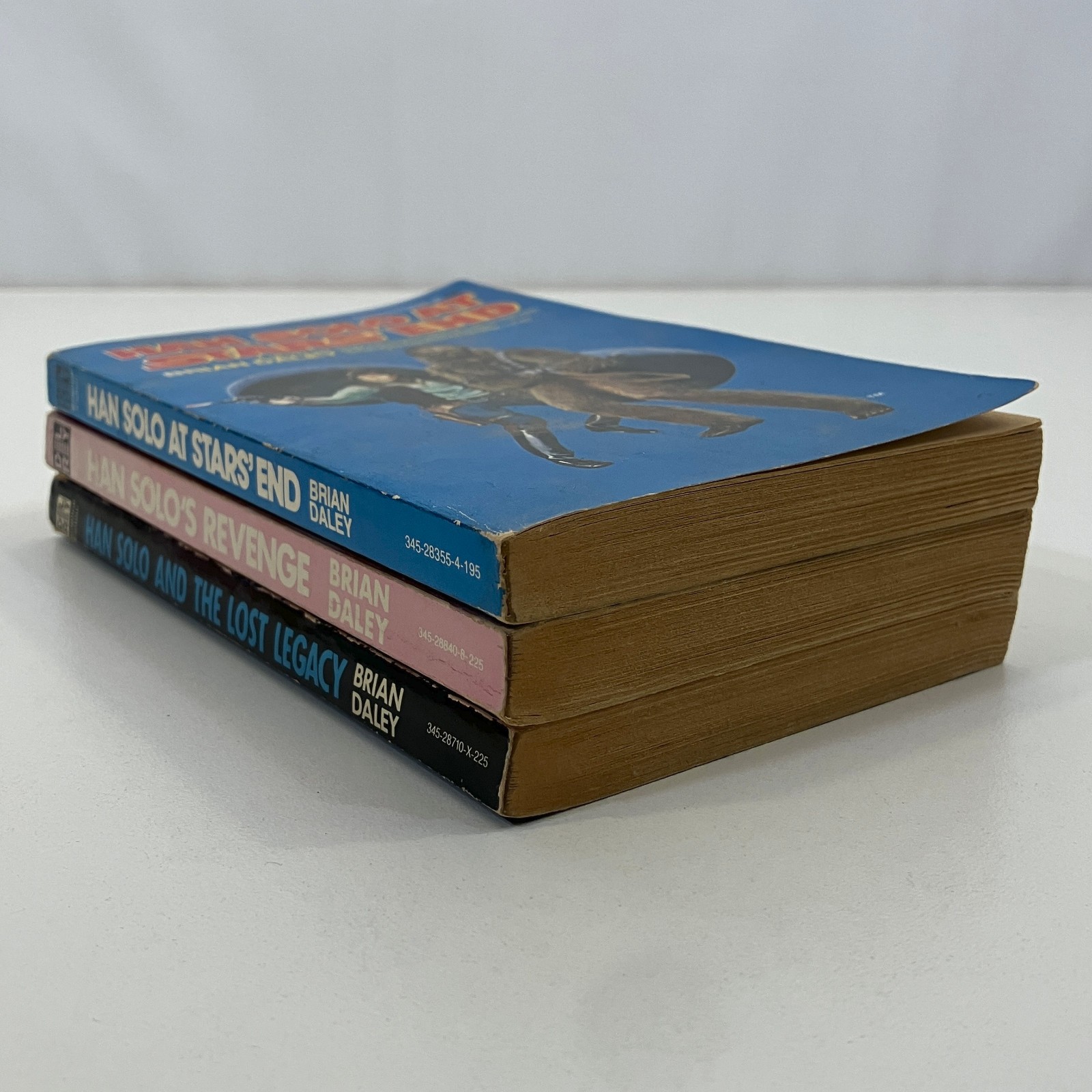 Han Solo Adventures 1-3 Brian Daley 1st Edition Paperbacks Del Rey VTG Lot