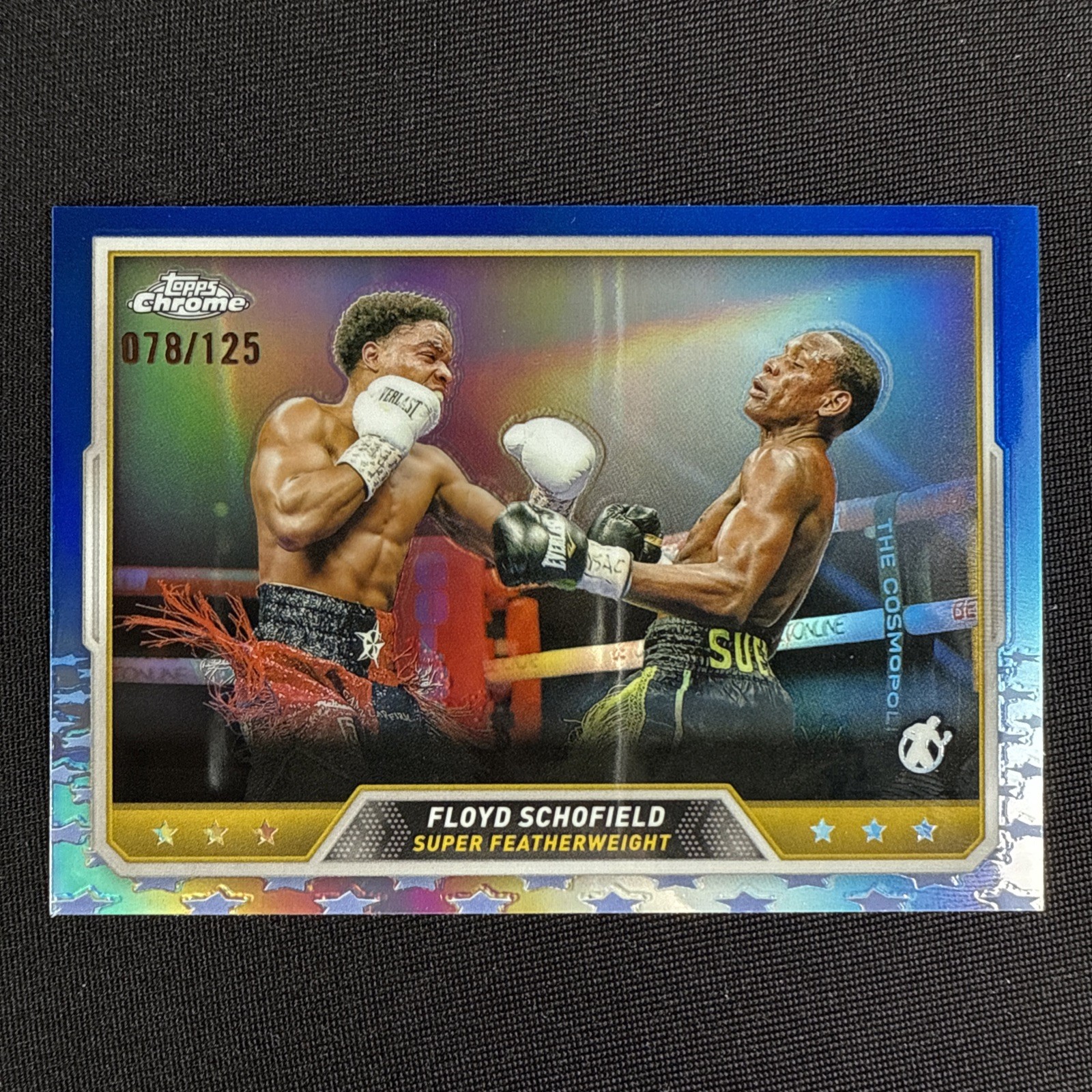 Floyd Schofield 2024 Topps Chrome Boxing Blue Refractor /125 #97