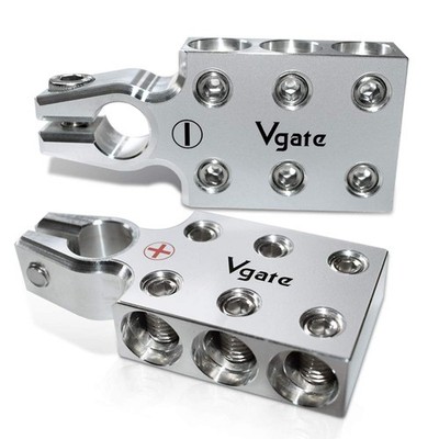 Vgate 2/0 AWG Lead Acid Battery Terminals Clamp Pair