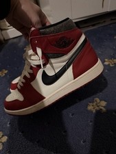 Nike Air Jordan 1 Lost And Found Size 10 UK White/Red/Black