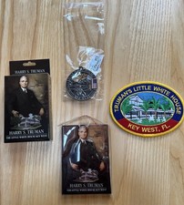 Harry S Truman Lot 4 Playing Cards Magnet Little White House Key West Patch NEW