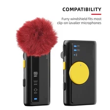 Microphone Windscreen Furry Windshield Mic Muff For Clip-on Lavalier Microp XZUE