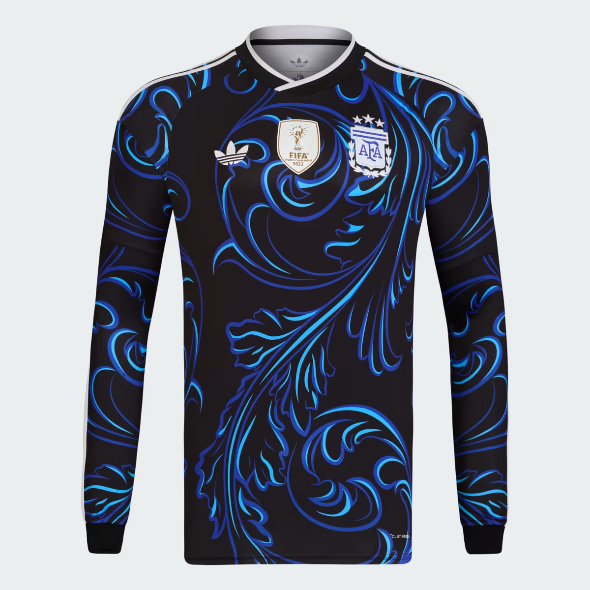 Argentina National Team 26 Long Sleeve Away Jersey - Fan Version