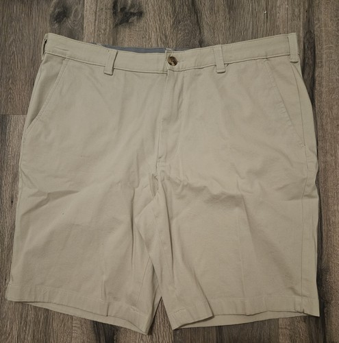 Nwt Club Room Mens Tan 4 Way Stretch Chino Shorts 9in Inseam Size 36