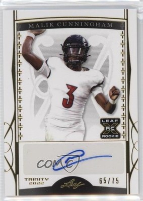 2022 Leaf Trinity Gold /75 Malik Cunningham #BA-MC1 Auto 13c1