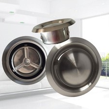 Bocchetta d'aria antivento in acciaio inox con aletta a gravità per uso industriale