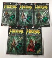 Witchblade Series 1 Complete Set Of 4 Action Figures Plus Scarlet Chase Top Cow