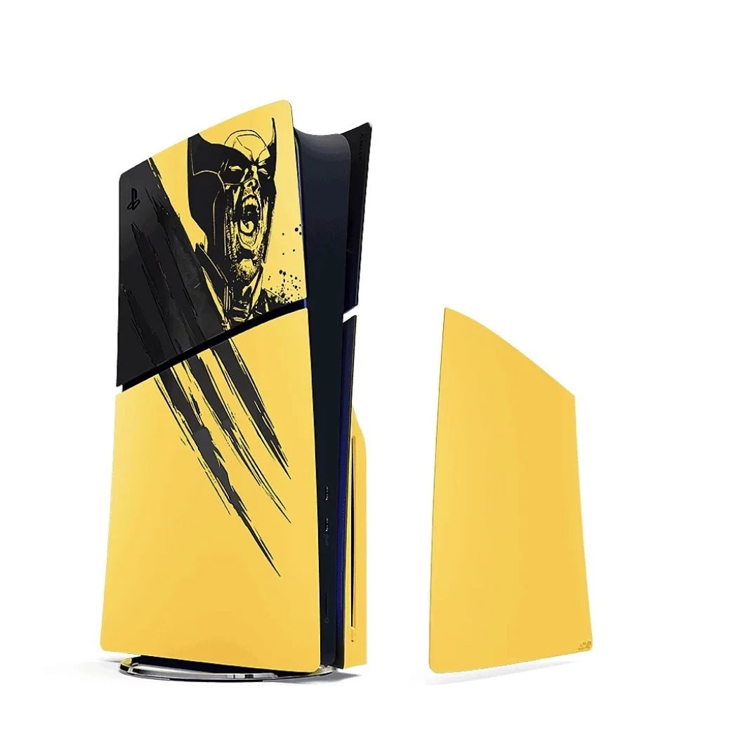 Playstation 5 PS5 Slim Cover Marvel’s Wolverine Battle Giallo Edizione Limitata foto 2