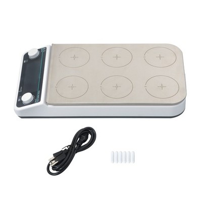 6x500ml 6 Magnetic Heating Stirrer Multi-Position Magnetic 120 /248  50-1200RPM