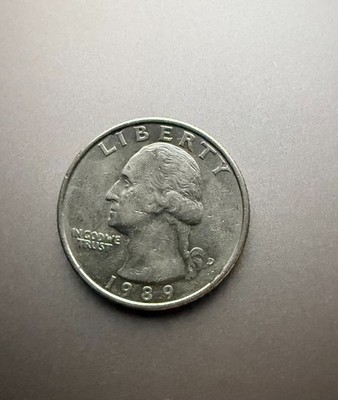1989 D Washington Quarter   Late Century Issue   Clean Circulated!WOW
