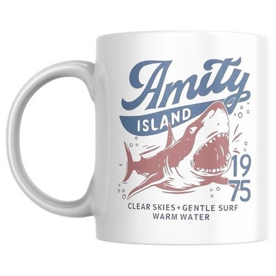 11 Unzen Tasse Amity Island 1975 Jaws Film Sammler Horror Hai Geschenke Ihn Ihre Fans