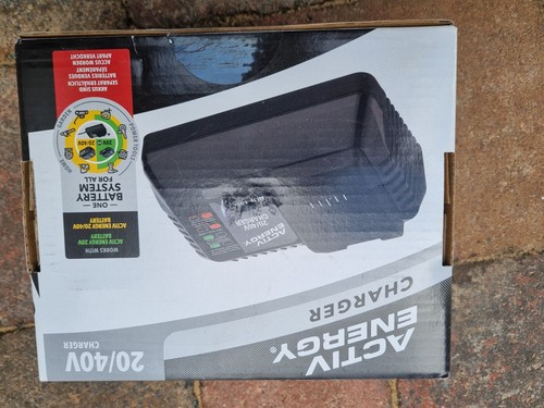 Aldi ACTIV ENERGY Ferrex Battery Charger for 20V/40V 5Ah/2.5Ah & 20V ...