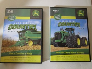 Lot of 2 John Deere Country DVD’s Part 1 Combine Made and Part 3 Tractors Made