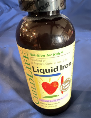 ChildLife Liquid Iron Natural Berry Flavor Iron Supplement 4 fl oz