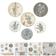  6 Pcs Art Mural En Bois Deco Murale Chambre Décorations Murales Fleurs