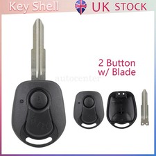 For Ssangyong Actyon Kyron Rexton 2 Button Remote Key Fob Case Shell Replacement