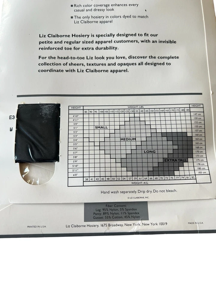 Nuevo Top de Control de Microfibra Suave Satinado Liz Claiborne Largo Negro Estilo 845 De Colección Foto 3 de 4