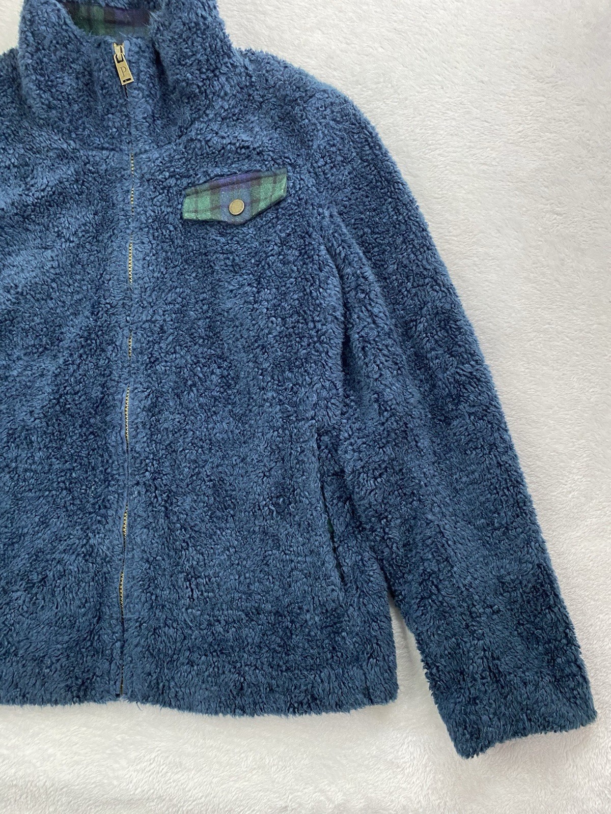 Pendleton Jacket Womens Size Small Blue Sherpa Fl… - image 3