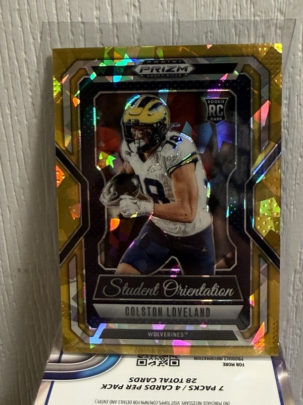 Panini 2025 Prizm Draft Picks Student Orientation #14 Colston Loveland RC