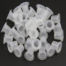 Disposable Ink Cups, 500Pcs Plastic Small Tattoo Ink Cups Supplies #9 Ink Cap Ho