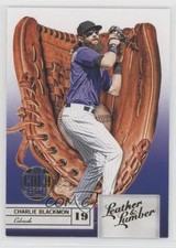 2019 Panini Leather & Lumber Gloves Embossed Gold Proof Charlie Blackmon #47 qf6