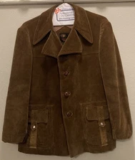 Vintage Richman Brothers Corduroy Jacket Coat Brown Size 40 Yugoslavia