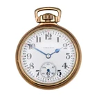 ANTIQUE HAMILTON GRADE 992 MODEL 2 RAILROAD POCKETWATCH 21 JEWEL 10K GOLD FILLED
