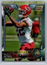 Marcus Peters 124 2015 Topps Chrome RC Rookie Kansas City Chiefs Card. rookie card picture