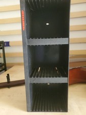 Vintage LASERLINE CD Storage Rack 36 CDs Organizer Wall Mount Or Desktop Black