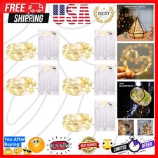5 Pack Fairy Lights Battery Operated, 7 Feet 20 Led String Lights with Timer,...