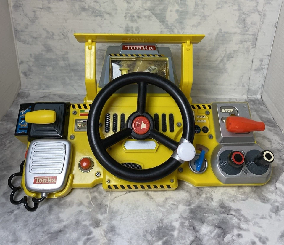Tonka Dozer tablero de instrumentos conducción construcción juguete ¡FUNCIONA! Foto 2 de 4