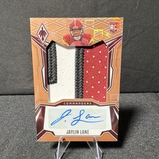 Panini Phoenix 2025 Rookie Patch Autograph Jaylin Lane Commanders #RPS-JLE /199