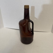 Hiram Walker Canada Whiskey Amber Liquor Bottle  handle 1976 Empty