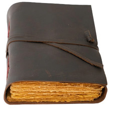 Leather Journal10x13 Handmade Deckle Edge Diary,200 Page Large Writing Notebook