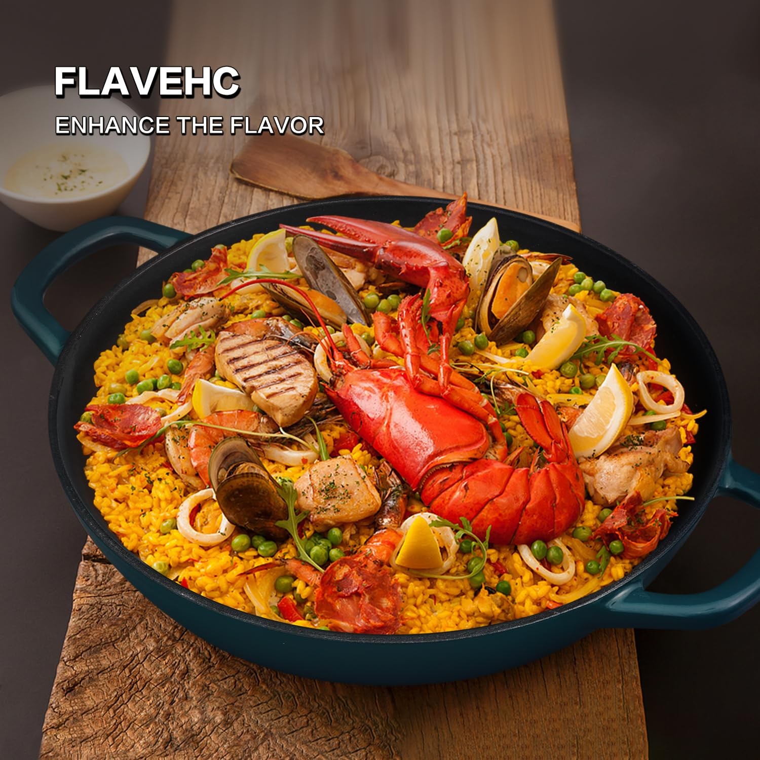 Braiser Enameled Cast Iron 2.25 qt Pan with Lid White Shallow Casserole Handels