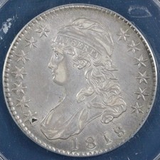 1818/7 50c Large 8 Capped Bust Half Dollar ANACS XF 45