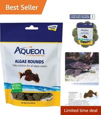 Algae Rounds for Fish 3 Ounce - No Clouding, Immune Support  Color Enhancer