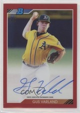 2020 Bowman Heritage Chrome Prospects Red Refractor /5 Gus Varland Auto 11tc