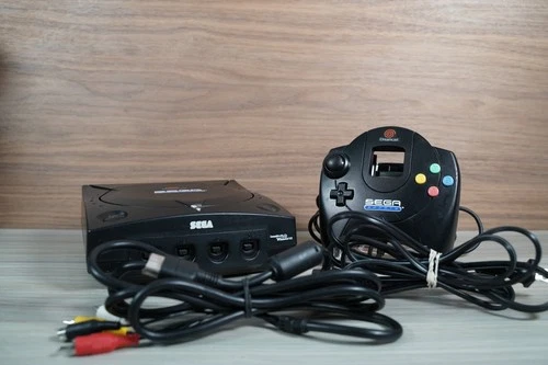 Sega Dreamcast Sports Edition Console Black w/ matching controller CLEAN! TESTED