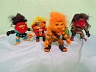 Vintage 1992 Battle Trolls Figure Lot Of 5 General Bullseye Sergeant Troll 5.5"
