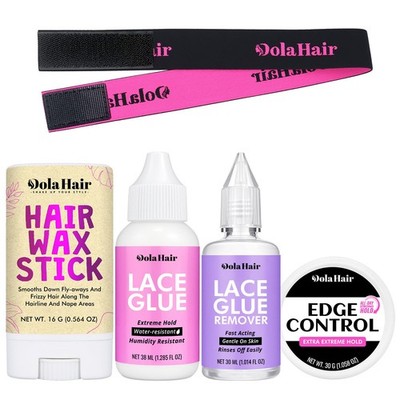Dolahair Lace Wig Glue Kit - Waterproof Front Small, - 5pcs