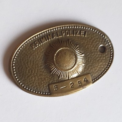 DDR Volkspolizei Kriminalpolizei Kripo Dienstmarke Brandenburg Nr. 5-254