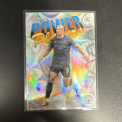 Topps Erling Haaland Manchester City Power Players PP-6 2020-21 Topps Chrome UCL
