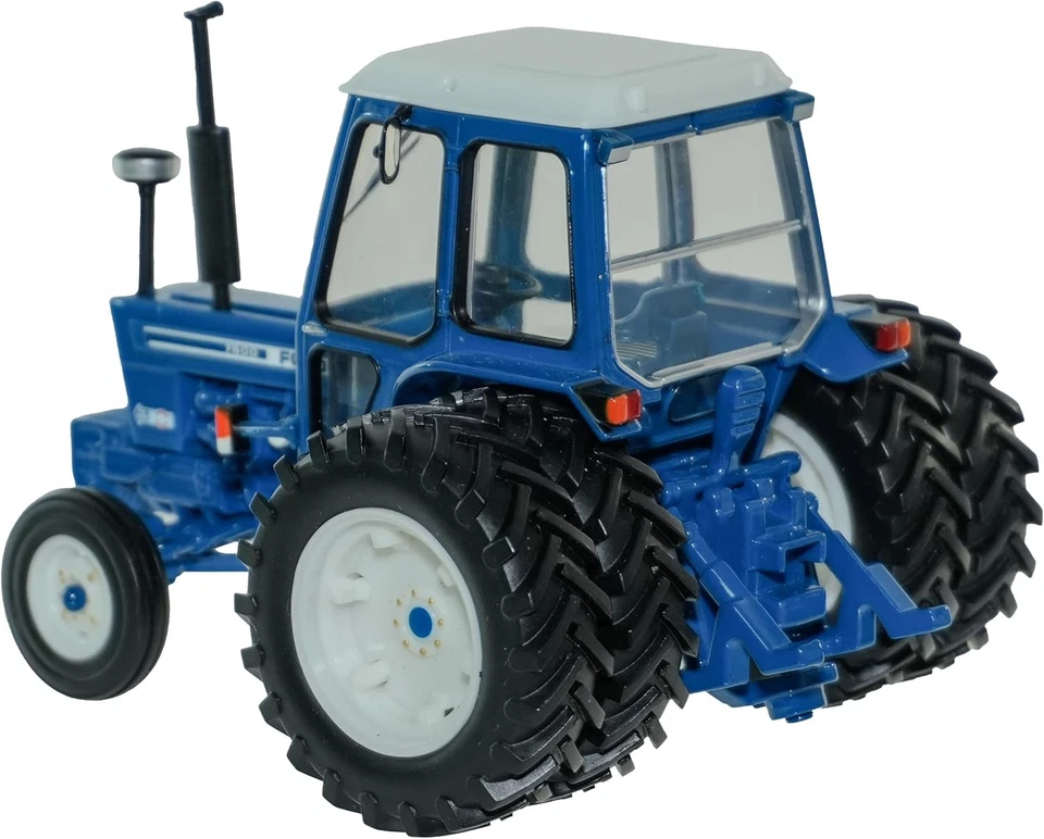 Gran Bretaña Ford 7600 con ruedas traseras dobles - Diecast juguete tractor granja juguetes 1 32 Sc Foto 2 de 4