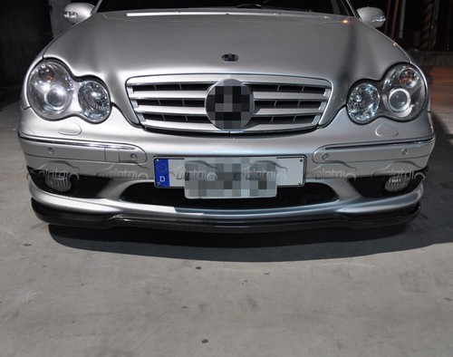 Alerón parachoques labio delantero deportivo fibra de carbono para Mercedes-Benz W203 C200 C220 - Imagen 8 de 10