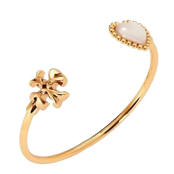 Tory Burch Pearl Yellow Gold Plated Fashion Jewelry