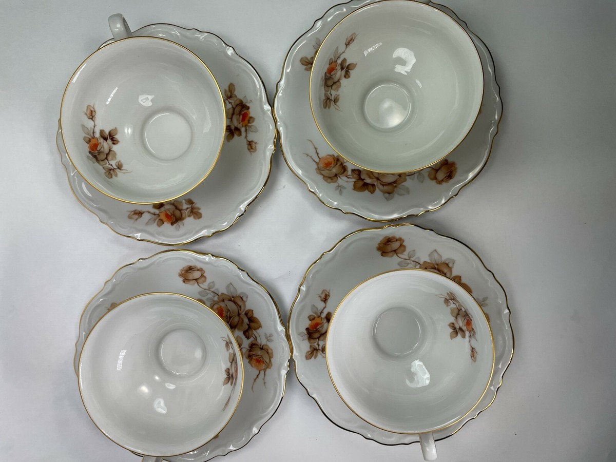 Mitterteich Bavaria Germany Vintage Tea Cup and Saucer Mitterteich Bavaria Germany Vintage Tea Cup and Saucer