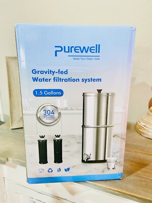 Purewell 3-Stage 0.01μm Ultra-Filtration Gravity Water Filter System, NSF/ANSI 4