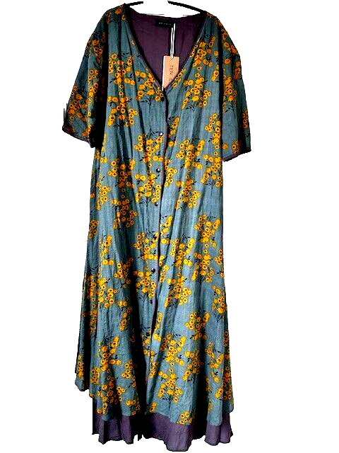 buttoned floral maxi dress Floral Print Maxi Dress | Boho Butterfly Sleeve Buttoned Dress