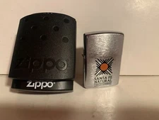 NIB 2003 ZIPPO Advertising Lighter from SANTA FE NATURAL Tobacco Company 